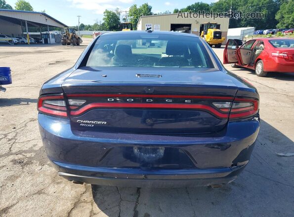 2C3CDXKG1MH648991 2021 DODGE CHARGER Blue Вид ззаду
