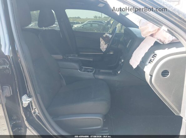 2C3CDXKG1PH675631 2023 DODGE CHARGER Black Widok wnętrza z przodu