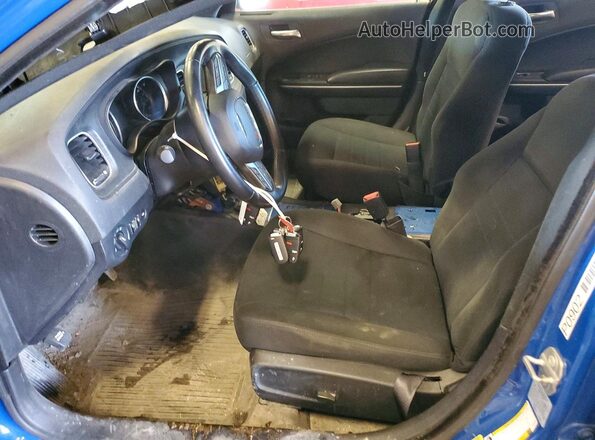 2C3CDXKG2NH232529 2022 DODGE CHARGER Blue წინა სალონის ხედი