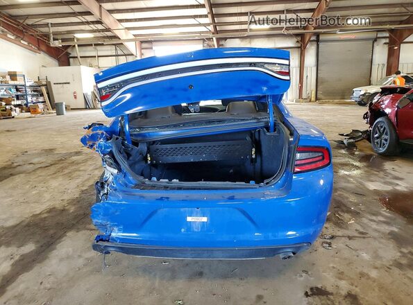 2C3CDXKG2NH232529 2022 DODGE CHARGER Blue უკანა ხედი