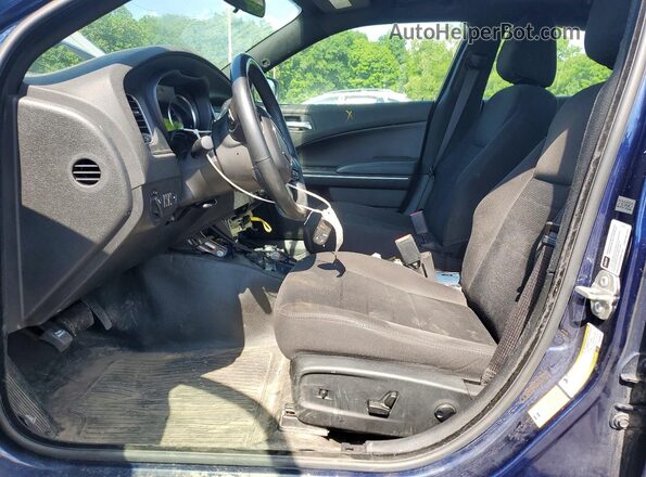 2C3CDXKG2PH636823 2023 DODGE CHARGER Blue Widok wnętrza z przodu