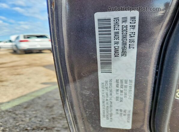 2C3CDXKG4MH644692 2021 DODGE CHARGER Gray VIN կոդի պիտակի տեսք