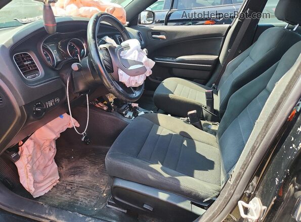 2C3CDXKG4NH170471 2022 DODGE CHARGER Черный Вид салона спереди