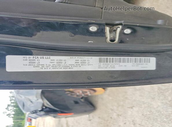 2C3CDXKT1KH757574 2019 DODGE CHARGER Черный Вид подкапотного пространства