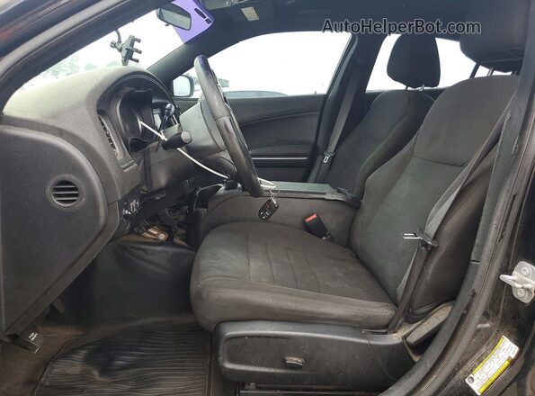 2C3CDXKT1KH757574 2019 DODGE CHARGER Черный Вид салона спереди
