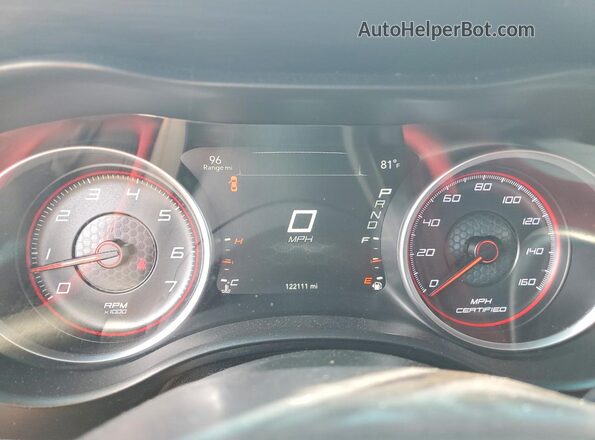 2C3CDXKT2GH260122 2016 DODGE CHARGER Gray Widok zestawu wskaźników