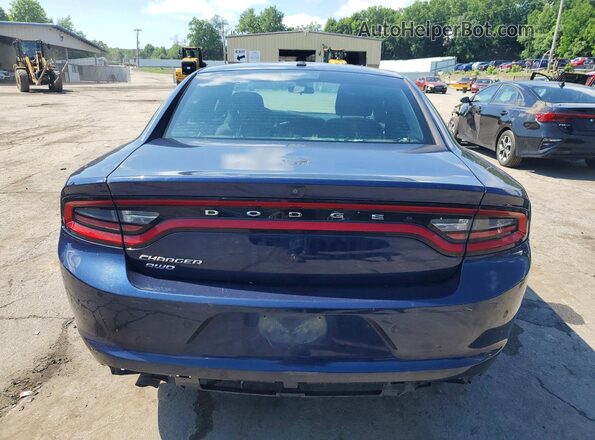 2C3CDXKT2JH327020 2018 DODGE CHARGER Blue Rear view