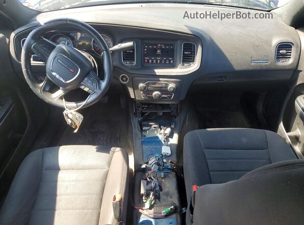 2C3CDXKT2JH327020 2018 DODGE CHARGER Blue Dashboard view