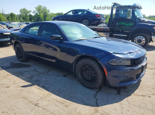 2C3CDXKT2JH327020 2018 DODGE CHARGER Blue Front right