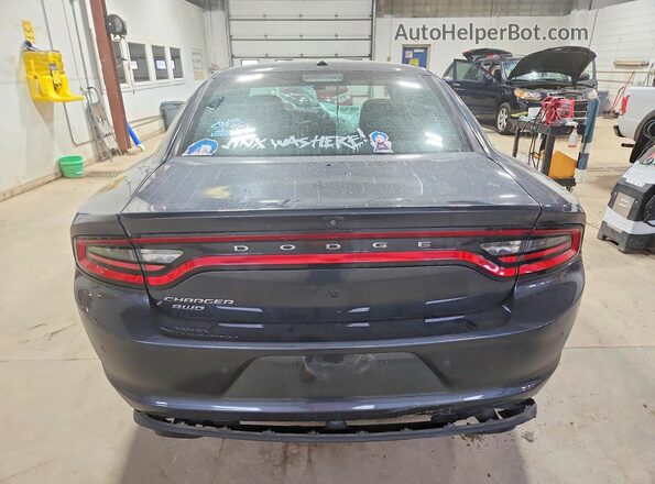 2C3CDXKT2KH622720 2019 DODGE CHARGER Black Rear view