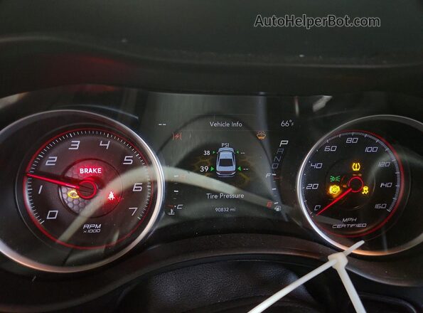 2C3CDXKT2KH622720 2019 DODGE CHARGER Black Instrument cluster view
