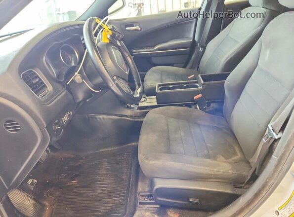 2C3CDXKT3KH518088 2019 DODGE CHARGER White Vista interior delantera