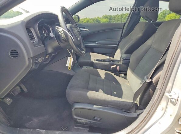 2C3CDXKT3KH529754 2019 DODGE CHARGER Silver Front interior view