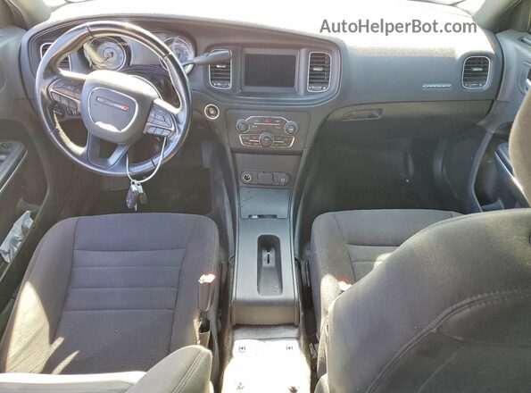 2C3CDXKT3KH622449 2019 DODGE CHARGER White Widok deski rozdzielczej