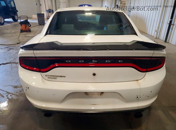 2C3CDXKT4GH219250 2016 DODGE CHARGER White Вид ззаду