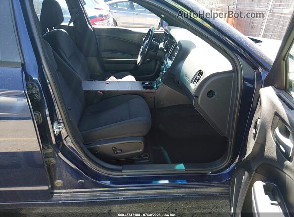 2C3CDXKT5GH206300 2016 DODGE CHARGER Blue წინა სალონის ხედი