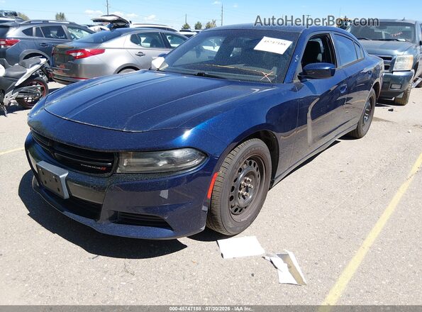2C3CDXKT5GH206300 2016 DODGE CHARGER Blue წინა მარცხენა ხედი სამი მეოთხედიდან