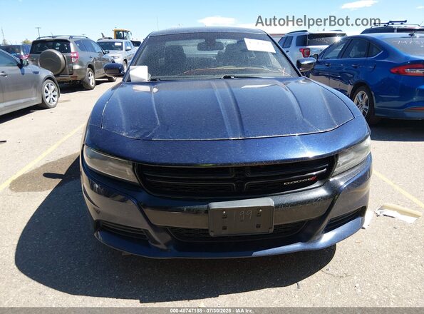 2C3CDXKT5GH206300 2016 DODGE CHARGER Blue ხელსაწყოთა პანელის ხედი