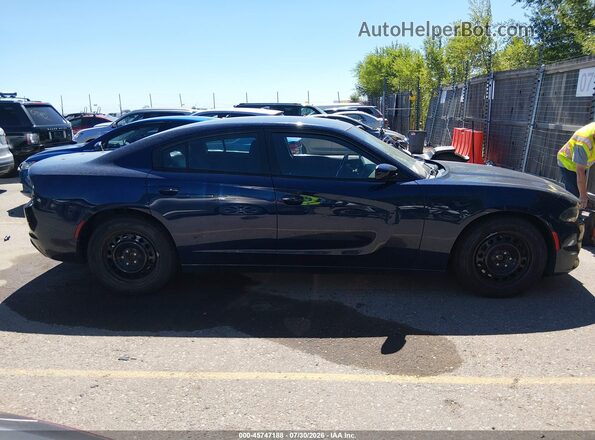 2C3CDXKT5GH206300 2016 DODGE CHARGER Blue უკანა სალონის ხედი