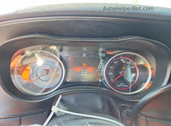 2C3CDXKT8JH304048 2018 DODGE CHARGER White Սարքավորումների վահանակի տեսք