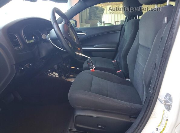 2C3CDXKT9GH260070 2016 DODGE CHARGER White Вид салону спереду