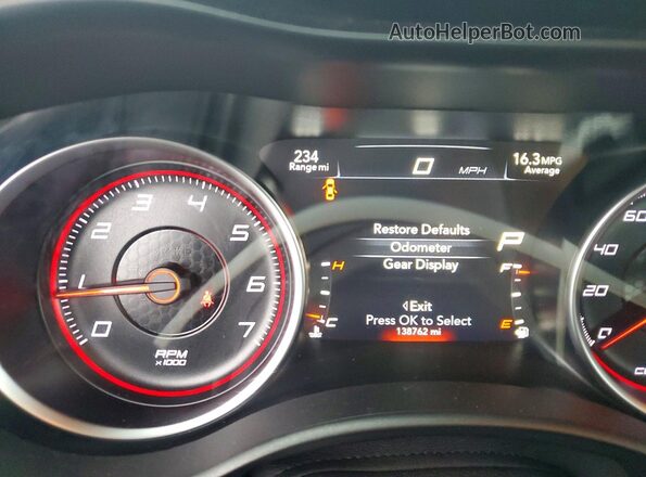 2C3CDXKT9KH529726 2019 DODGE CHARGER Серебряный Вид щитка приборов
