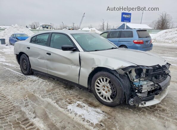 2C3CDXKT9KH529726 2019 DODGE CHARGER Серебряный Передняя правая четверть