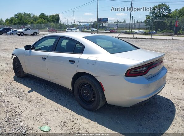 2C3CDXKT9KH676693 2019 DODGE CHARGER Silver Trasero izquierdo