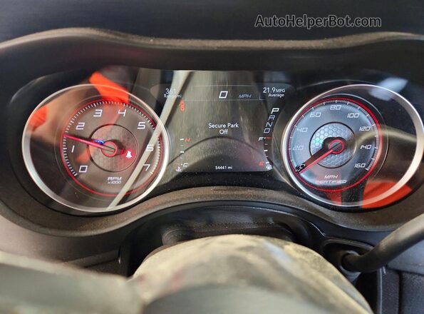 2C3CDXKTXKH683815 2019 DODGE CHARGER Tan Вид щитка приладів