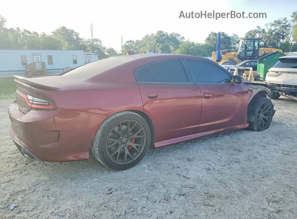 2C3CDXL90JH237870 2018 DODGE CHARGER Burgundy Trasero derecho