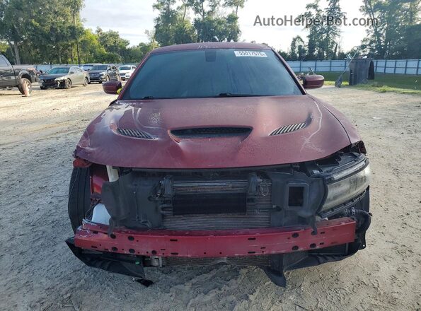 2C3CDXL90JH237870 2018 DODGE CHARGER Burgundy Vista frontal