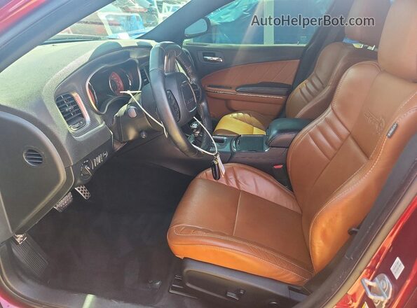 2C3CDXL90JH237870 2018 DODGE CHARGER Burgundy Vista interior delantera