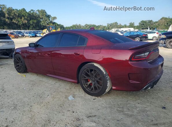2C3CDXL90JH237870 2018 DODGE CHARGER Burgundy Trasero izquierdo