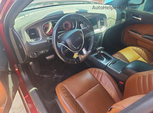 2C3CDXL90JH237870 2018 DODGE CHARGER Burgundy Vista del salpicadero