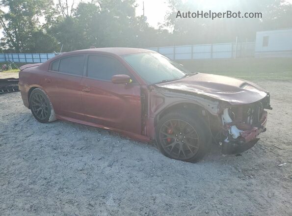 2C3CDXL90JH237870 2018 DODGE CHARGER Burgundy Delantero derecho