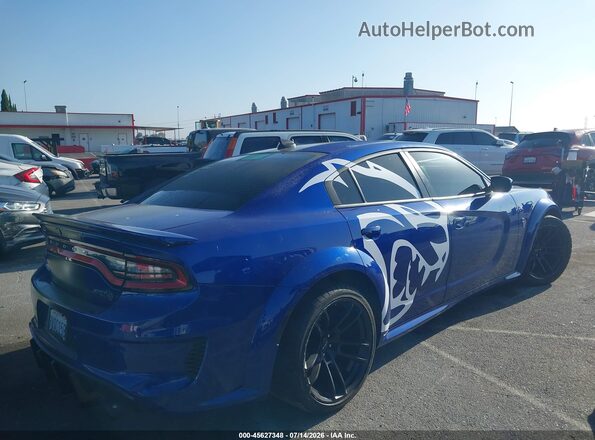 2C3CDXL90NH117203 2022 DODGE CHARGER Blue უკანა სალონის ხედი