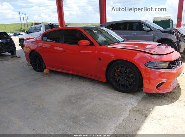 2C3CDXL92KH710234 2019 DODGE CHARGER Orange უკანა სალონის ხედი