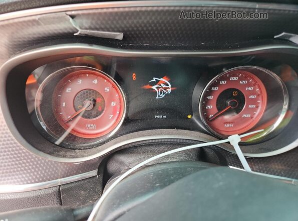 2C3CDXL96HH556345 2017 DODGE CHARGER Black Vista del cuadro de instrumentos