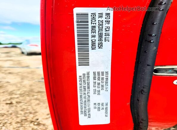 2C3CDXL99MH619254 2021 DODGE CHARGER Red Widok komory silnika