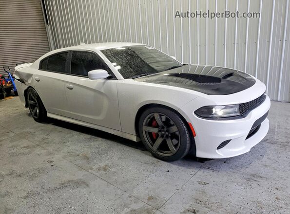 2C3CDXL9XKH540642 2019 DODGE CHARGER Белый Передняя правая четверть