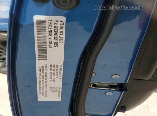 2C3CDXL9XLH188647 2020 DODGE CHARGER Синий Вид наклейки с VIN-кодом