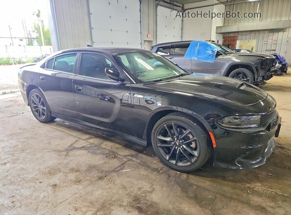 2C3CDXMG6PH675914 2023 DODGE CHARGER Черный Передняя правая четверть