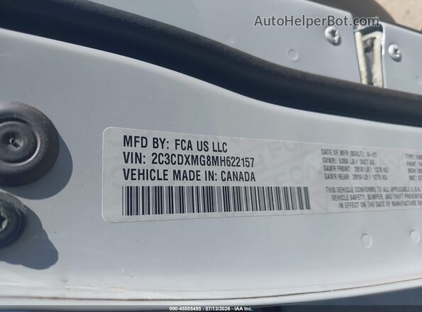 2C3CDXMG8MH622157 2021 DODGE CHARGER Gray Engine compartment view