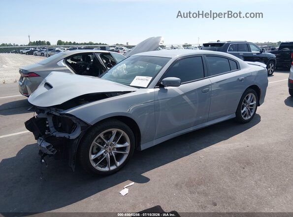2C3CDXMG8NH214226 2022 DODGE CHARGER Gray Передня ліва чверть