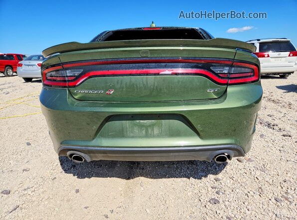 2C3CDXMG8NH236386 2022 DODGE CHARGER Green Вид ззаду