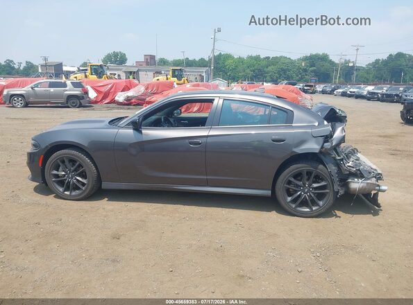 2C3CDXMGXNH167300 2022 DODGE CHARGER Gray 360 interior view