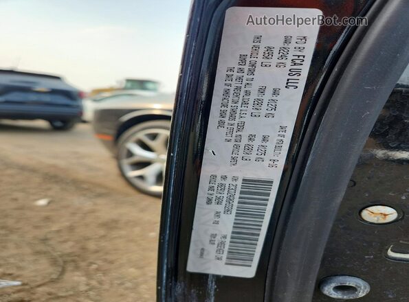 2C3CDZAG0GH332063 2016 DODGE CHALLENGER Black VIN კოდის სტიკერის ხედი
