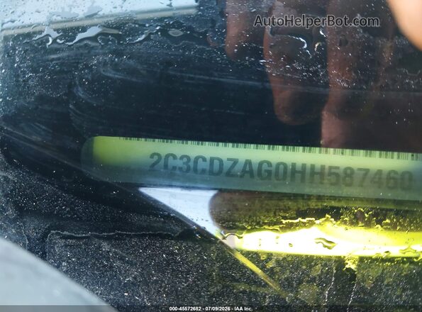 2C3CDZAG0HH587460 2017 DODGE CHALLENGER Blue Vista del compartimento del motor