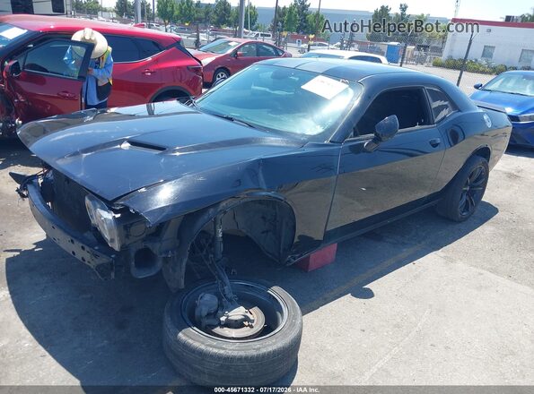 2C3CDZAG0JH325508 2018 DODGE CHALLENGER Black წინა მარცხენა ხედი სამი მეოთხედიდან