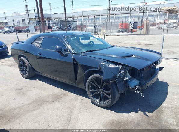 2C3CDZAG0JH325508 2018 DODGE CHALLENGER Black უკანა სალონის ხედი
